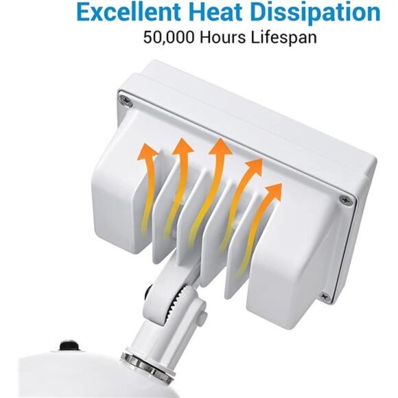 5400LM LED Security Light LED Flood Light, 2 Adjustable Heads Outdoor - Picture 5 of 7